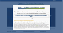 Desktop Screenshot of douglaspetersoninvestments.com